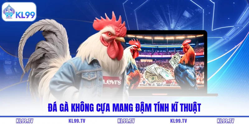 Đá gà không cựa mang đậm tính kĩ thuật