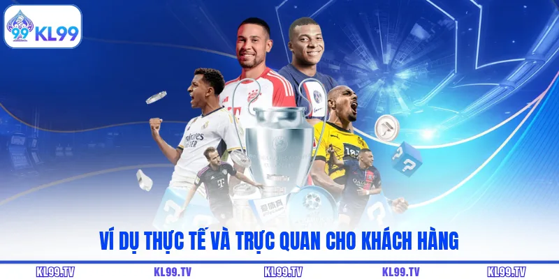 Ví dụ thực tế và trực quan cho khách hàng